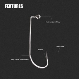 Dingbear 210PCS Catfish Lobster Fish Hook Fishing Hooks