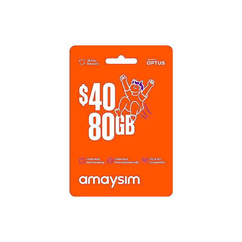 amaysim $40 Prepaid Starter Pack Multi-fit SIM