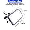 UHANBUT Baby Car Mirror, Shatter-Proof Acrylic Glass Clear Wide View