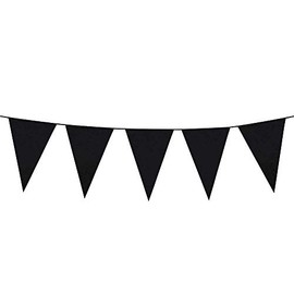Boland Elegant Decoration Bunting Banner 45x30 cm - Durable Black Polyethylene, Perfect for Parties, Easy to Hang, Versatile for Events.