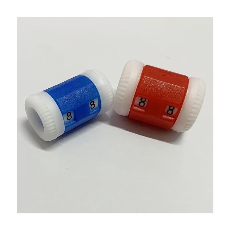 Pack of 4 Plastic Knitting Needles Row Counter 2 Sizes