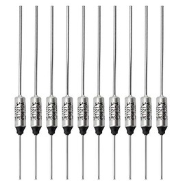 SF119E-121 Degree Metal Thermal Cutoffs Thermal Fuse 10A 250V for Motor Transformer Electric Industrial Home Appliance 10Pcs