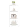 Hzuaneri Corner Shelf Stand, Corner Bookshelf, Storage Standing Shelf Unit