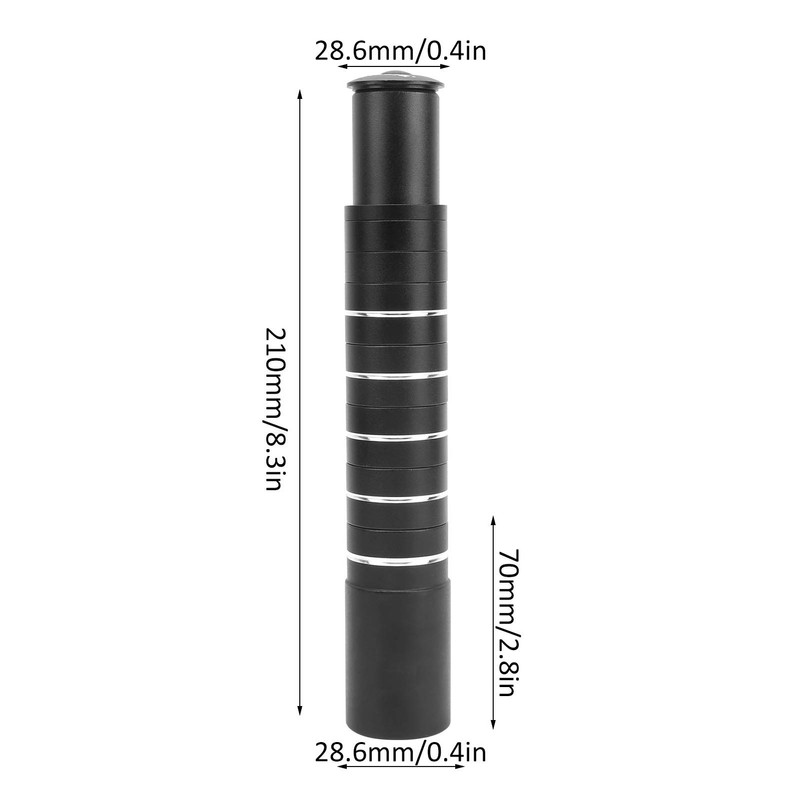 Alomejor Mountain Bike Stem 210 mm Aluminium Alloy Bicycle Fork