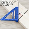 ViewReal Quick-Set 3D Measuring Square - Multi-Angle Carpenter's Tool with