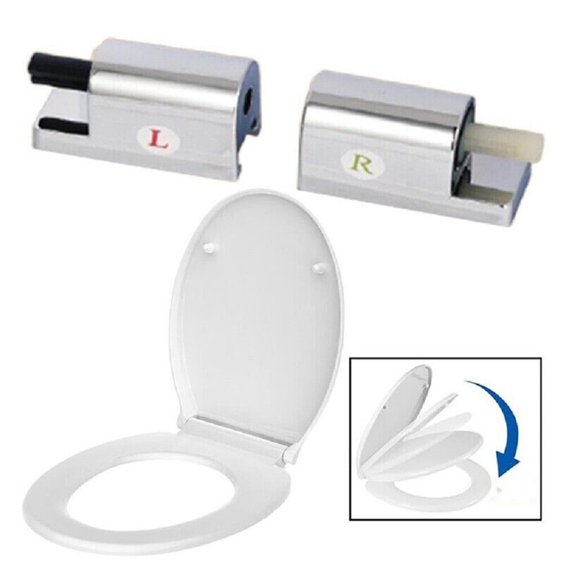 BODYA 2Pcs Toilet Seats Cover Hinges Replacement Toilet Soft Close