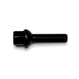 H&R B1255502 Wheel Bolt Spherical Collar R12 M12 x 1.50 Length 55 mm Black (e.g. Mercedes)