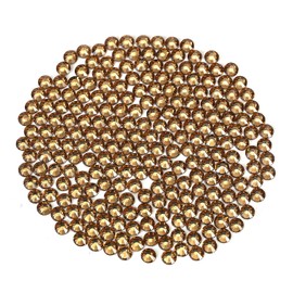 Novani Brown Rhinestones Flatback Rhinestones Glass Gems Stones Jewels Round Gemstones Non-Hotfix Crystal for Crafts,SS30,288 Pieces,Topaz