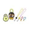 Hasbro E3103 Lock Stars Single Series 1 Padlock, Black/neon Orange