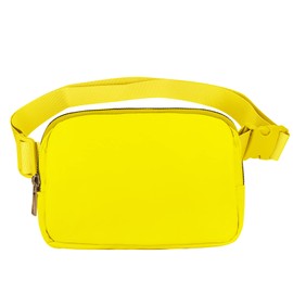 VOROLO Waist Pack for Running Fanny Pack for Women and Men Crossbody Belt Bag Bum Bag with Adjustable Strap for Sports Yellow