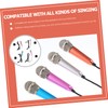 VICASKY 4pcs Portable Mini Microphones for Singing Sound Recording Compatible