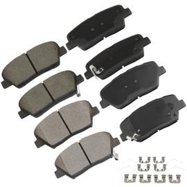 cciyu D1815 & D1816 Front & Rear Ceramic Disc Brake Pads Kit For Kia Sorento 2016-2020