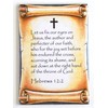 Hebrews 12:2 Bible Verse Fridge Magnet (2.5 x 3.5 inches)