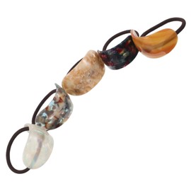 Healvian 5pcs Elastic Hair Ties Ponytails Cuff for Women Comfortable Stretchy Thin Bands with Elegant Colors Multipurpose Hairstyling Wraps for Casual and Formal Use Quick Styling Accessory