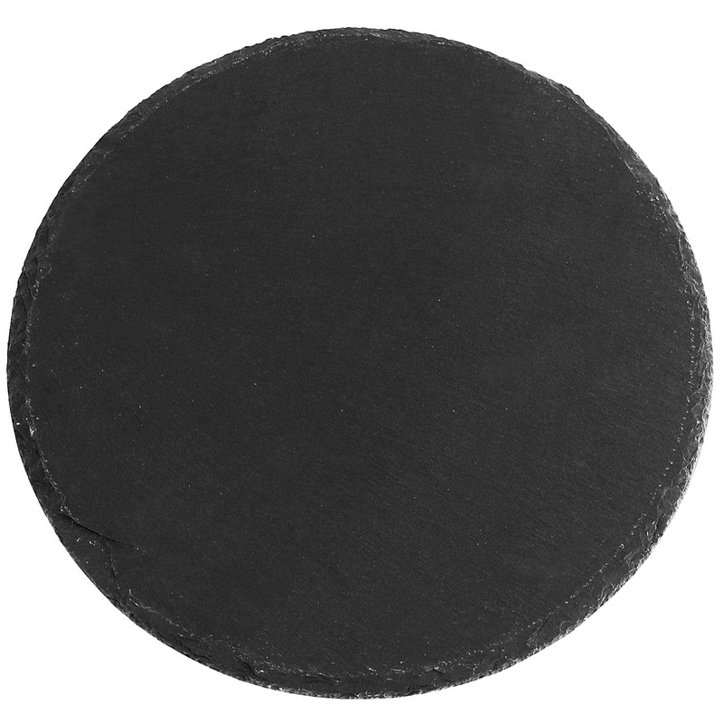FUNSUEI 8 Pack 7.8 Inches Black Slate Cheese Board, Natural