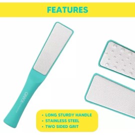 Please Refer to Product Description Details 오닉스 프로페셔널 2 페이스 풋 파일 폴리셔 캘러스 리무버 샌더 부드럽고 부드러운 발을 위한 습식 및 Onyx Professional 2-Face Foot File Polisher Callus Remover Sander for Smooth and Soft Feet Wet/Dry