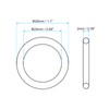 PATIKIL 20pcs Nitrile Rubber O-Rings 28mm Outside Diameter 24mm Inner