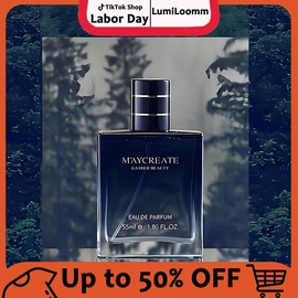 TikTokShopLaborDaySale Men’s Eau de Toilette – Apple, Cedar & Mimosa Scent | Long-Lasting, Everyday Fragrance | Travel Size (1 Box):_Blue