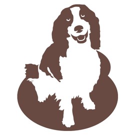 Express Yourself Loyal Companion Wall Decal (Brown - Reverse Facing - 2XL) - Hunting Dog Collection
