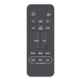 AULCMEET Fernbedienung,RC-1251 Neu Ersetzen Sie Fernbedienung passend für fit for Denon Home Theater Sound bar System DHTS217 DHTS218 DHT-S217 DHT-S218