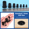 Glarks 100Pcs 5/16”-18UNC Rivet Nuts Kit Black Zinc Plated Carbon