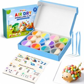 12PCS Air Dry Clay Kit Creative Arts for Adults & Kids