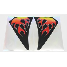 JMCHstore Side Panle Flame Sticker Decals for Motovox MBX10 Monster Mega Moto MMB80 80cc MMB105 105cc, For Mototec 105cc Mini bike