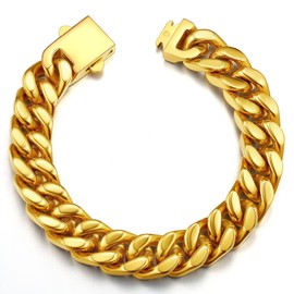 Gold Plated Bracelet Mens Bracelets Mens Chain Bracelets Men's Bracelets Cuban Bracelet Gifts for Men