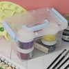 Ortodayes Stackable Storage Container with Lid, Plastic Storage Boxes Set