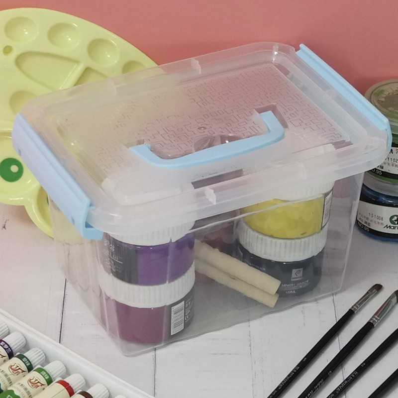 Ortodayes Stackable Storage Container with Lid, Plastic Storage Boxes Set