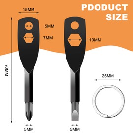 Fathers Day Ideal Gifts for Dad from Daughter Son Wife, Gifts for Men Him Boyfriend 4-in-1 Keychain Screwdriver Set with Phillips,Slotted and Hex Wrench, Anniversary Birthday Present Stocking Stuffers