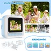 Kid Camera for Boys,Portable Toddler Blue Printing Camera Toy 1080P