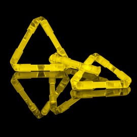 KNIXS 40 Display Micro / Mini Glow Sticks with Connectors (Pack of 80) - Yellow Glow, Ideal for Party/Fishing (Bite Alarm) / Balloons / as Decoration for Necklaces, Earrings or Hair Accessories