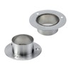 Antrader 4-Pack Stainless Steel Closet Rod Flange 2-Inch Dia. Heavy