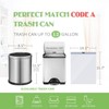 1.2 Gallon 220pcs Strong Drawstring Trash Bags Garbage Bags by