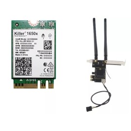 HighZer0 Electronics AX1650x Killer Series Desktop Wi-Fi 6 Kit | 2.4 Gbps | Bluetooth 5.2 Support |