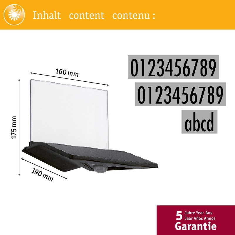 Paulmann House Number Light