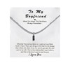 Necklace for Boyfriend Gifts for Boyfriend Silver Chain Black Small