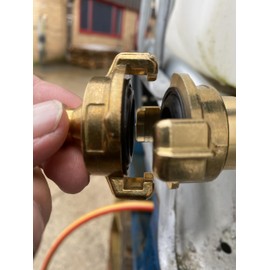 Professional Geka Type Brass Claw Hose connectors/Fittings,Male/Female bsp Thread (1" bsp Female) as Used by Professional Gardeners,Landscapers and Nursery Workers
