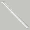ALVIN Engineering Triangular Scale Ruler White with Black Graduations 12"