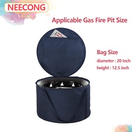 NEECONG Fire Pit Bag Compatible with Outland Firebowl Model 893 870 823, Diameter 19-Inch Carrying Case for Propane Gas Fire Pit(Bag Only)