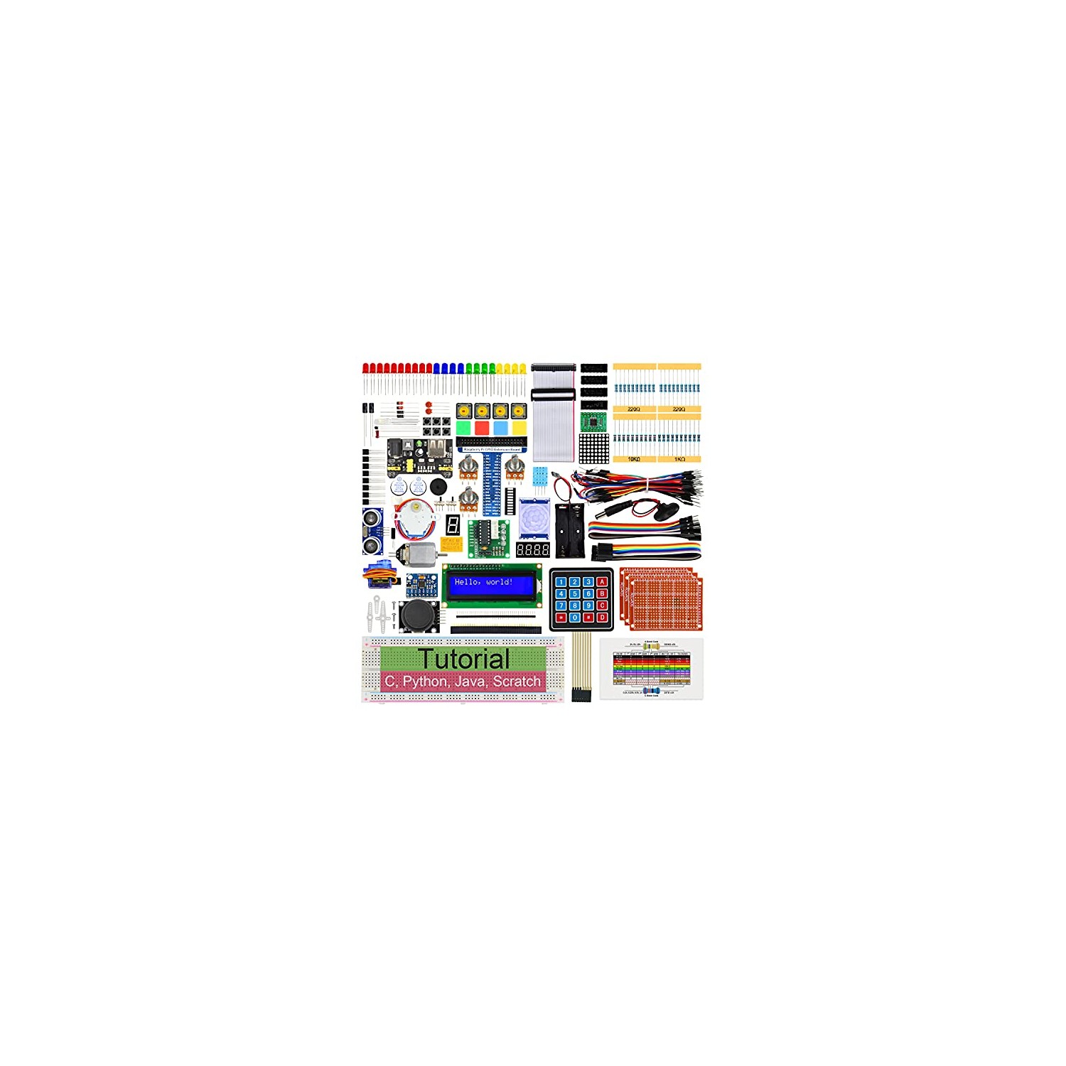 Freenove Ultimate Starter Kit for Raspberry Pi 4 B 3 B+ 400, 561-Page ...