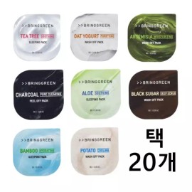 Bring Green 브링그린 프레시볼팩 8g 8종 택20개 [티트리20] Bringgreen Fresh Ball Pack 8g 8 Types Choose 20 [Tea Tree 20]