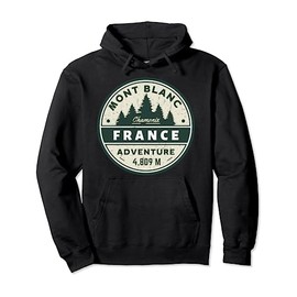 Chamonix Mont Blanc resort area on France and Italy borders Pullover Hoodie
