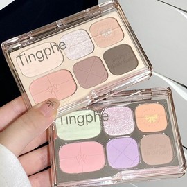 DEEPSUN 러블리 올인원 팔레트 멀티 아이섀도우&amp; 하이라이터 &amp; 블러셔, 01# 러브 핑크, 1개 DEEPSUN Lovely All-in-One Palette Multi Eyeshadow & Highlighter & Blush, 01# Love Pink, 1 piece