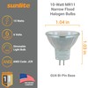 Sunlite 03455 MR11 Halogen Reflector Bulb, 10 Watt, 30° Narrow