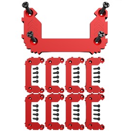 8PCS for Milwaukee Packout Cleats, Cleat 'n' Feet Cleats Compatible with Milwaukee Packout System, MountTool Box Storage System Anywhere NyVoozy (8, red)