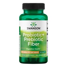 Swanson Probiotic + Prebiotic Fiber 60 cápsulas sin sabor