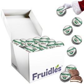 Fruidles Holiday Rich Peppermint Patties Party Bag Fillers, Individually Wrapped Silver Foils, Kosher Certified Dairy (5 Pounds (Bulk))
