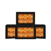 qiqee Auto-pop Up Black Cookie Box with Window 16x10.5x2.5 Inch